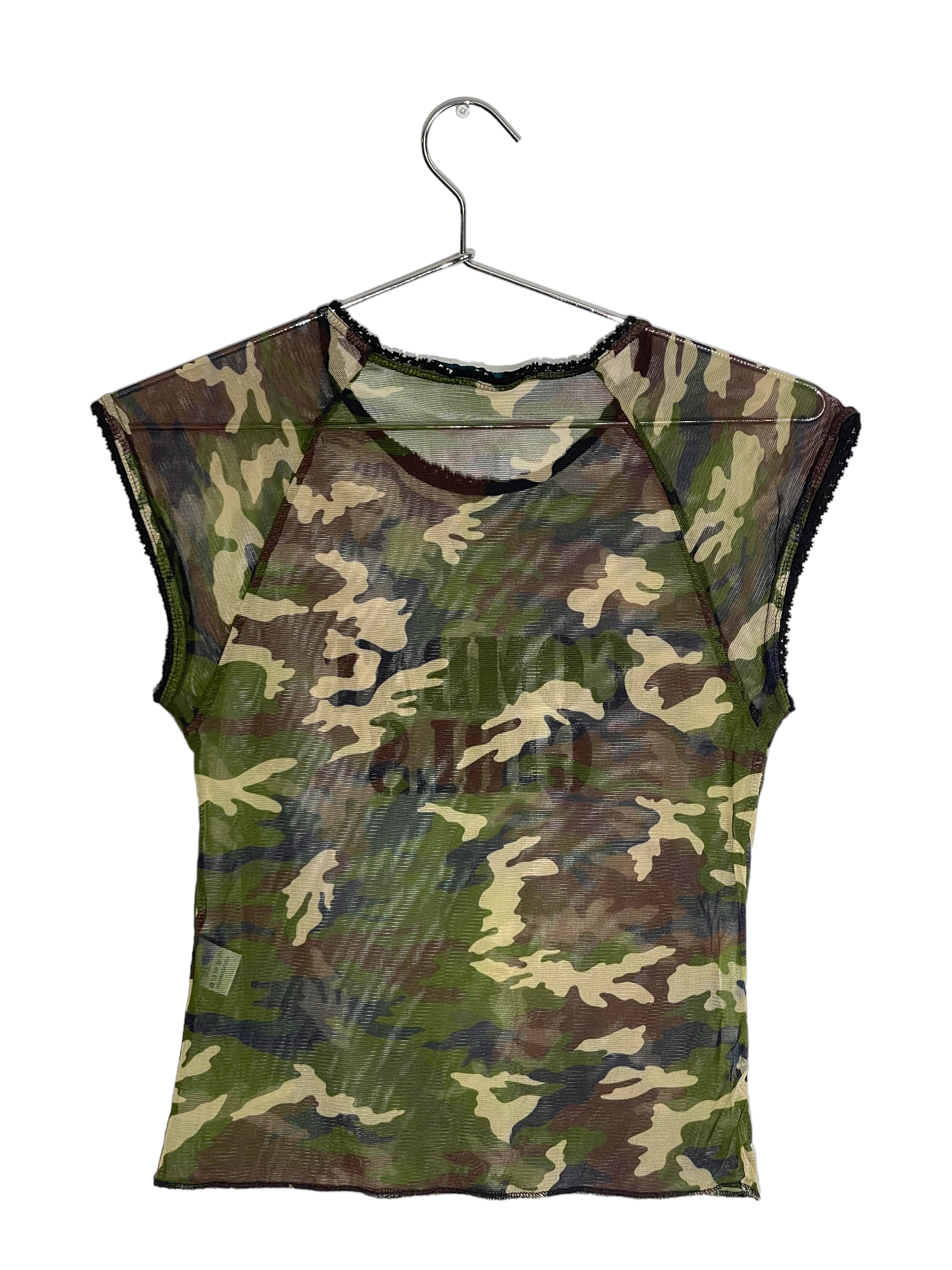 Camo  Print Mesh Tee