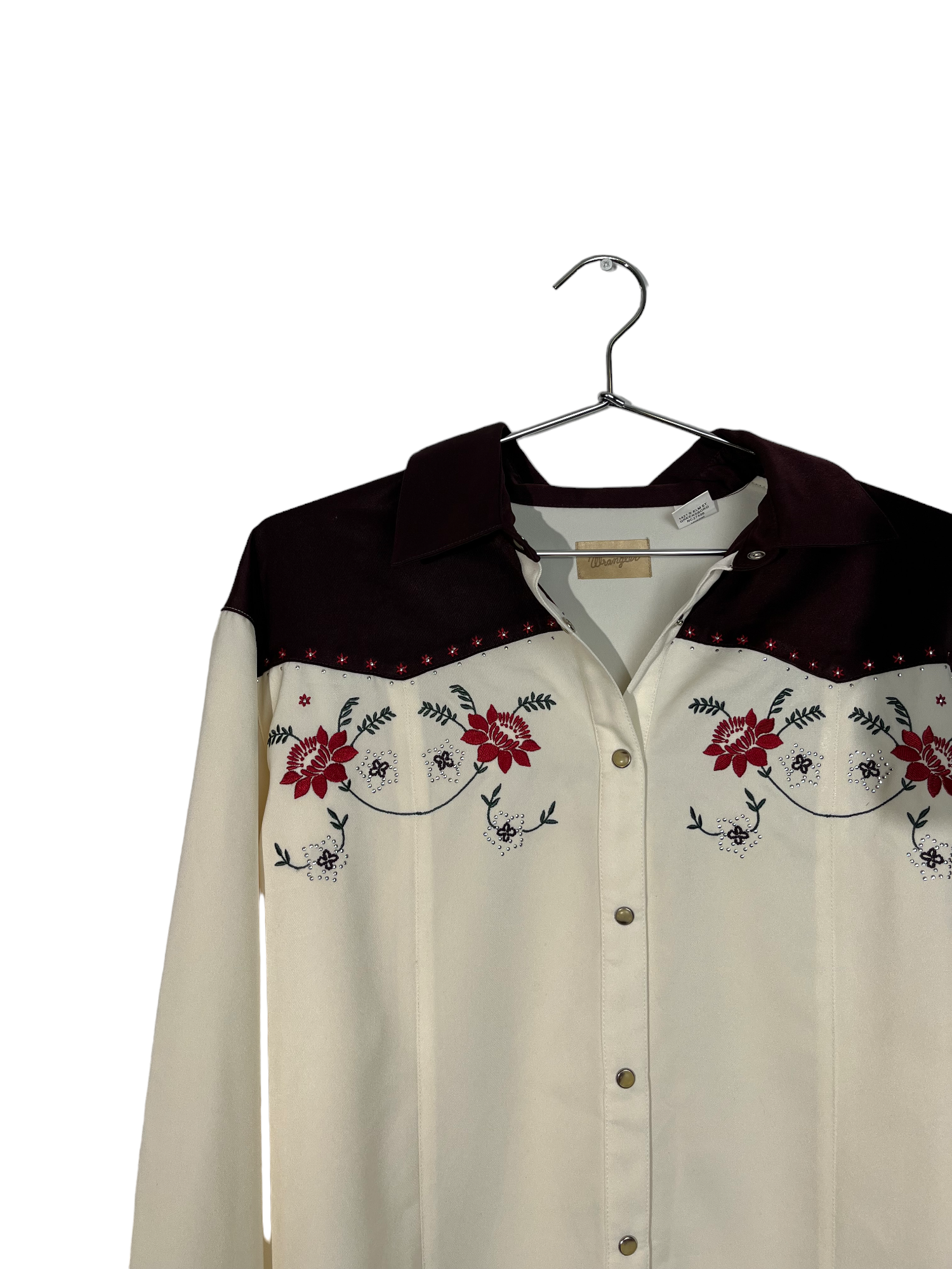 Wrangler Floral Embroidered Button Up