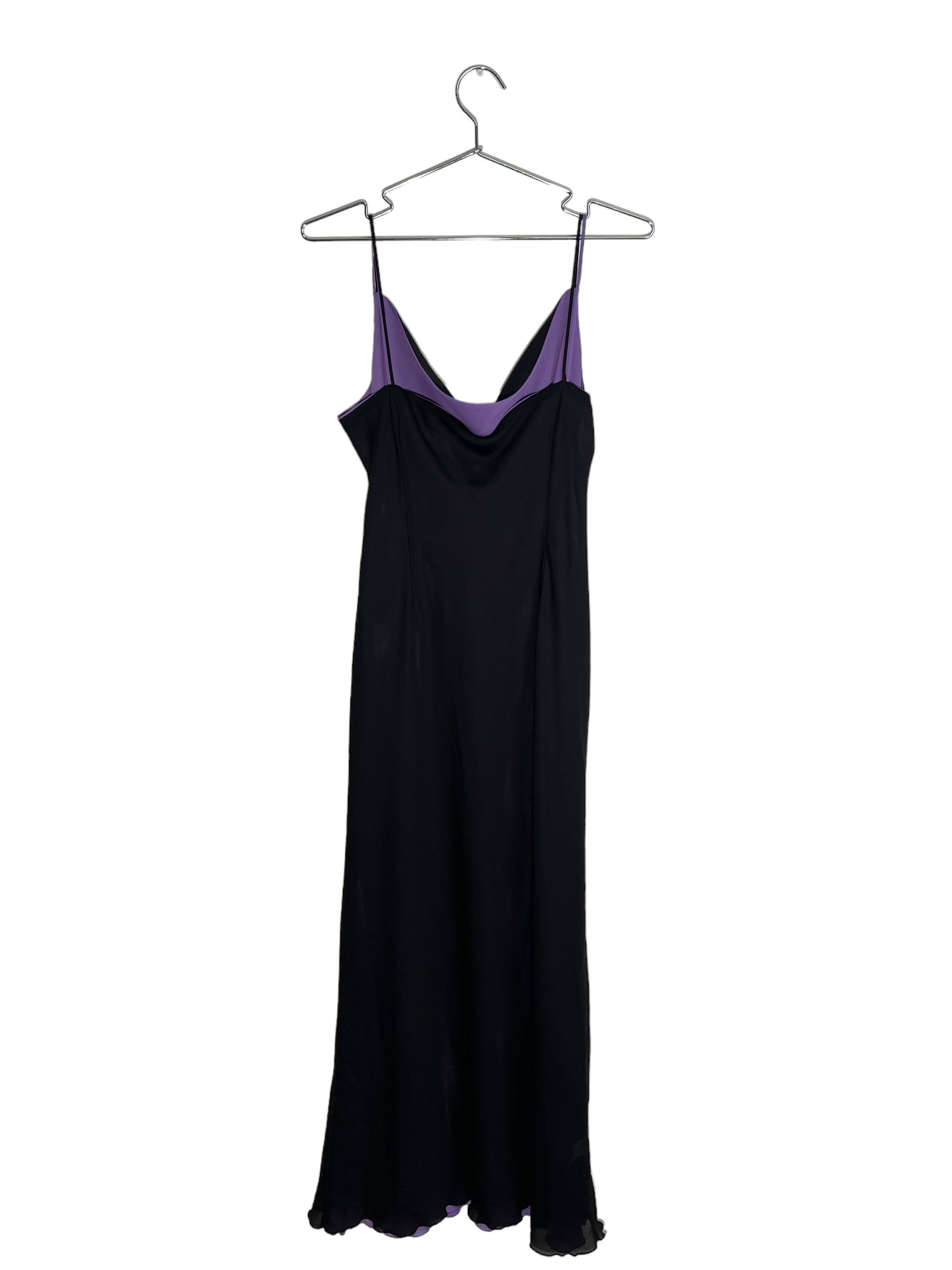 Black Maxi Dress With Cowl Neck