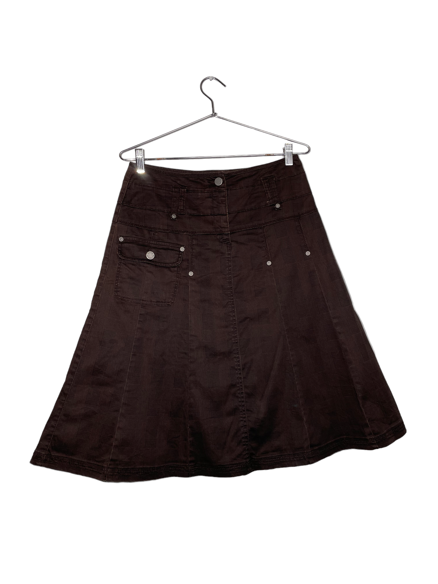 Y2K Cargo Midi Skirt