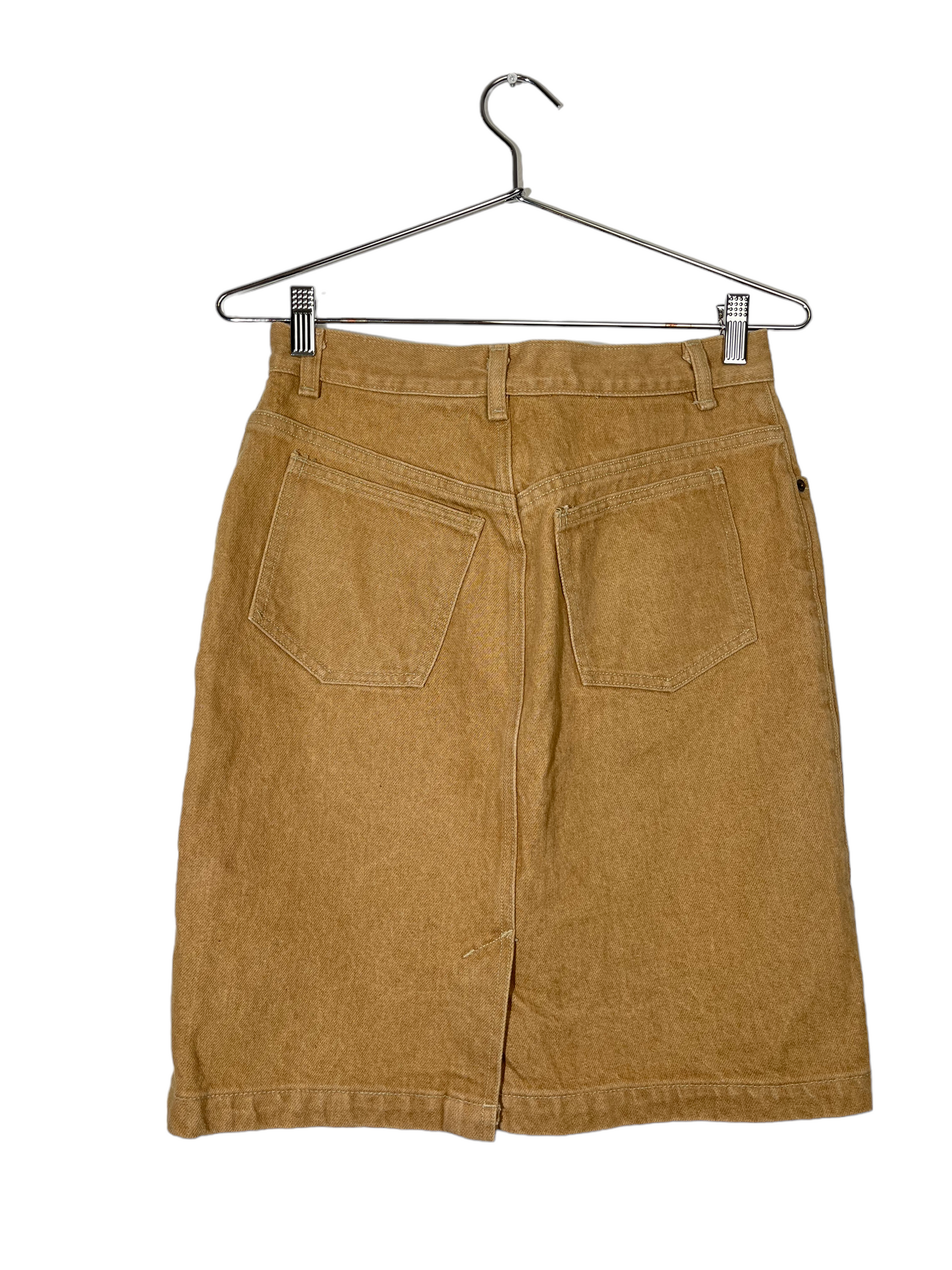 Vintage Calvin Klein Tan Denim Skirt
