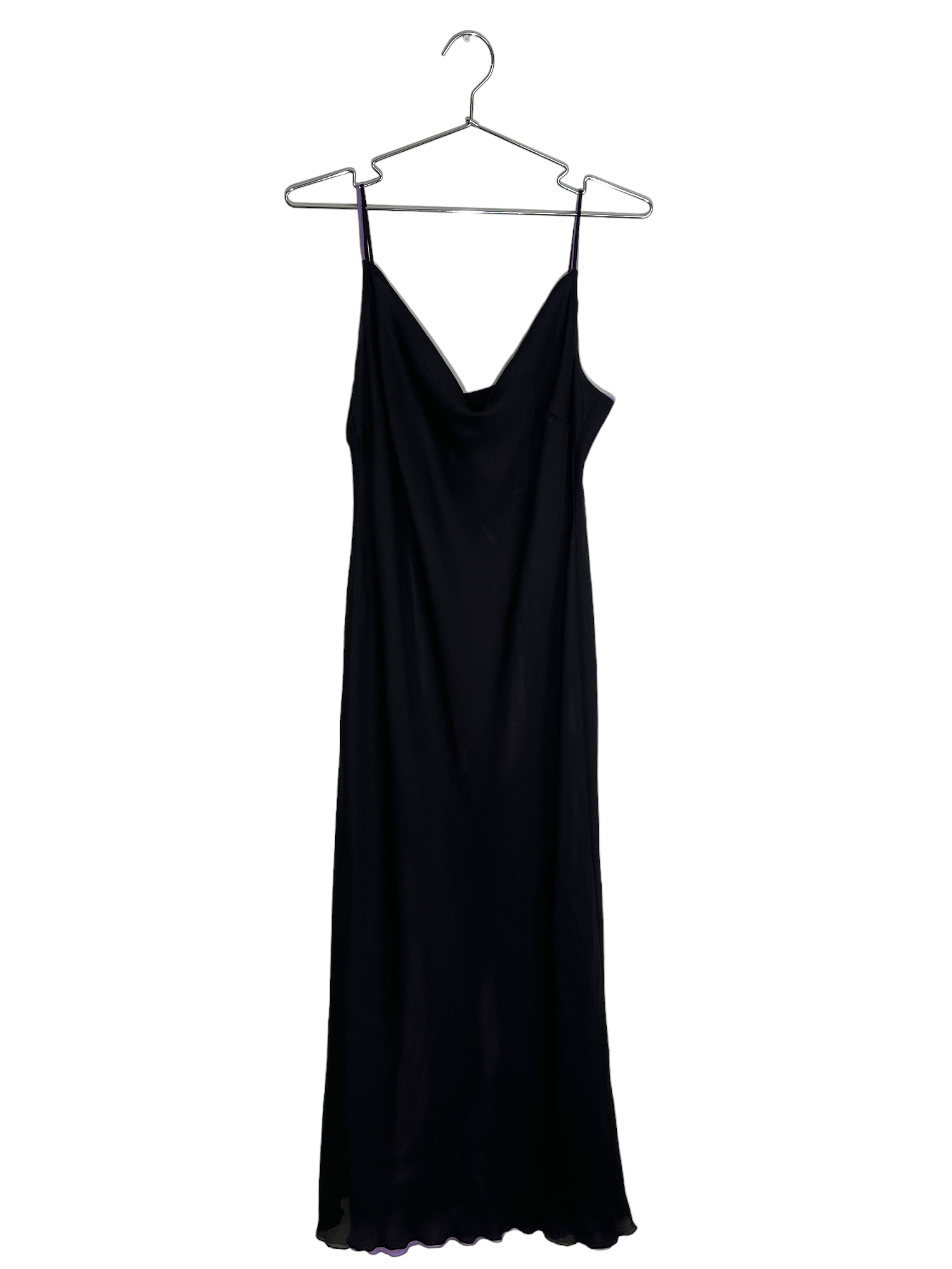 Black Maxi Dress With Cowl Neck