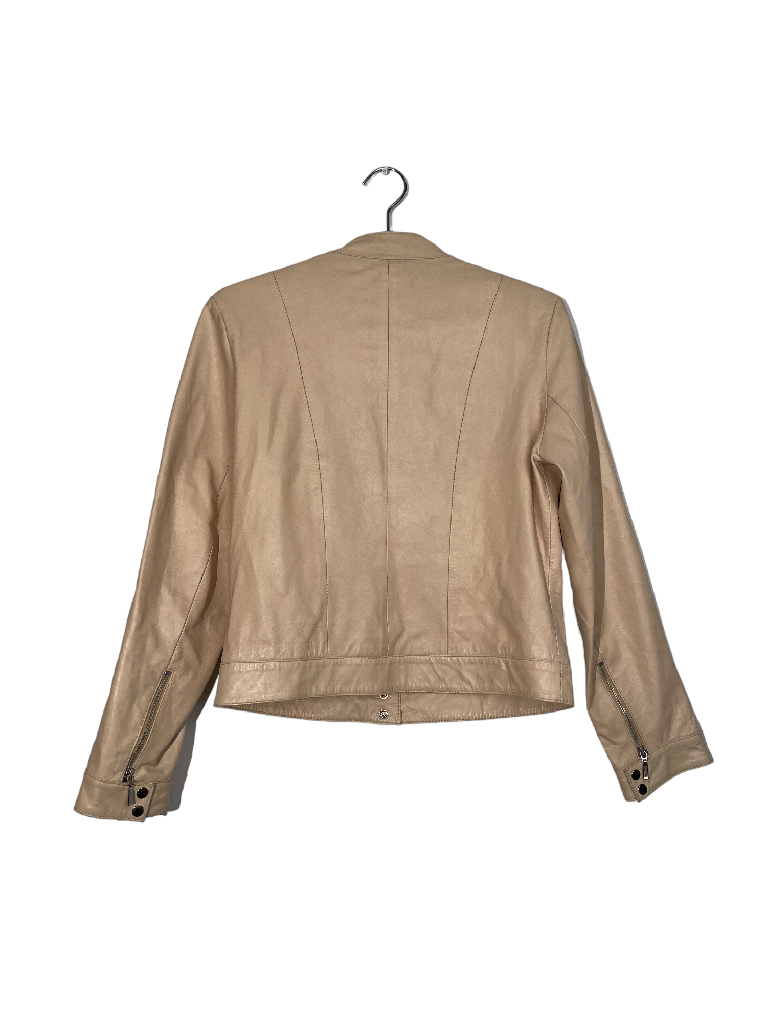 Buttery Soft Cream Leather Jacket