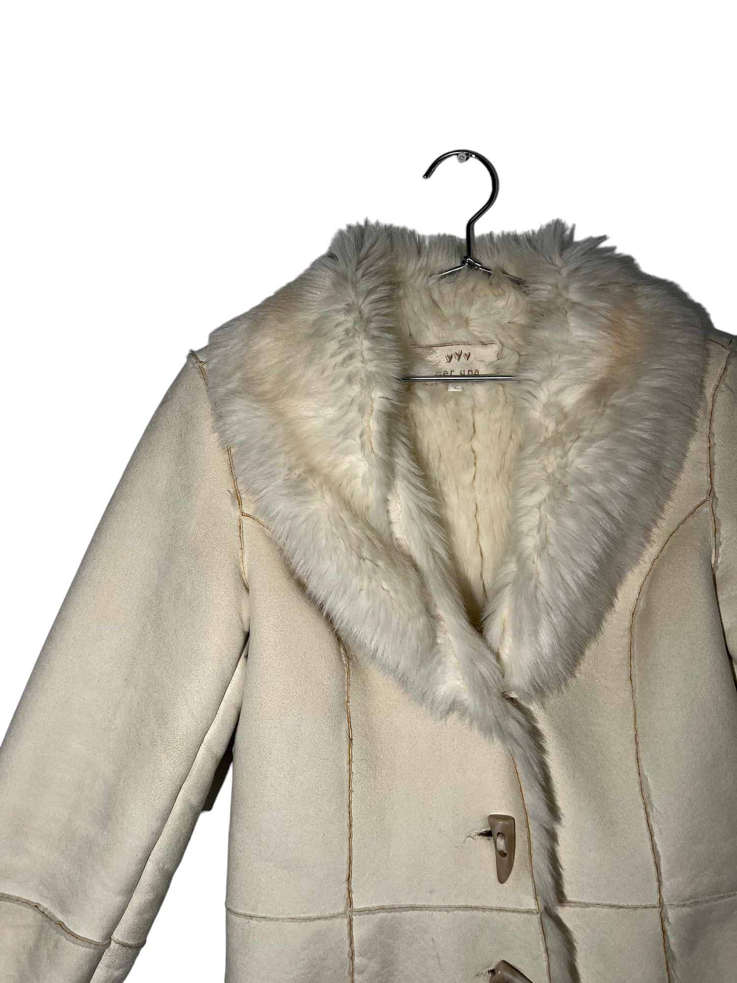 Cream Furry Winter Coat