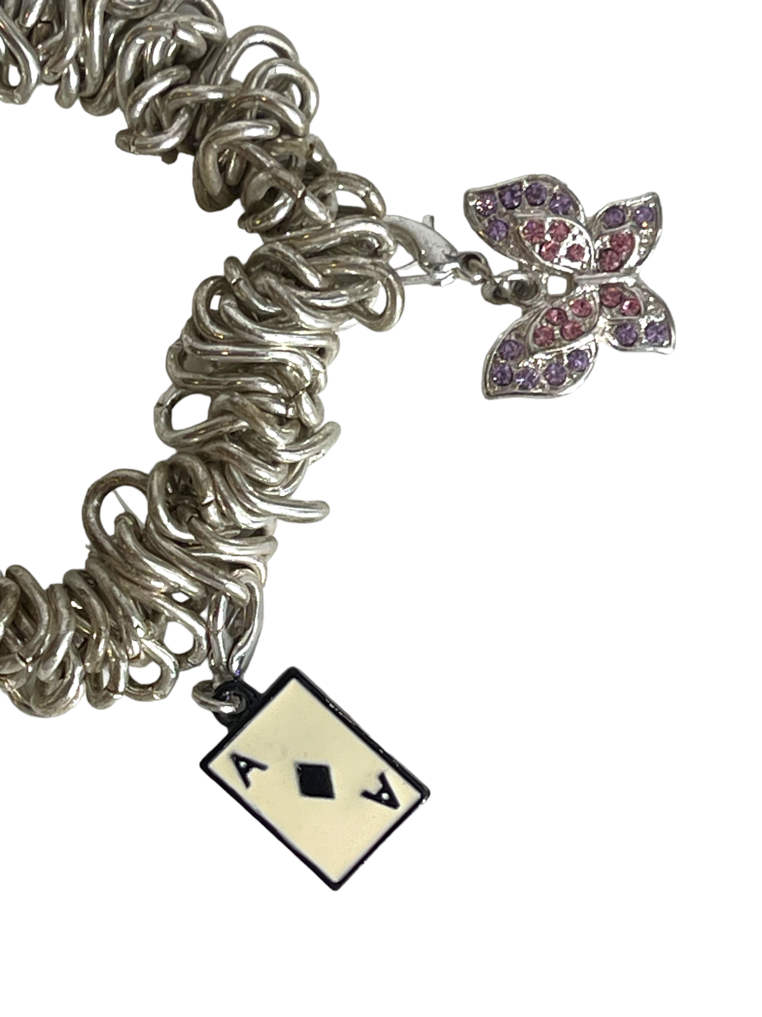 Silver Bracelet With Charms