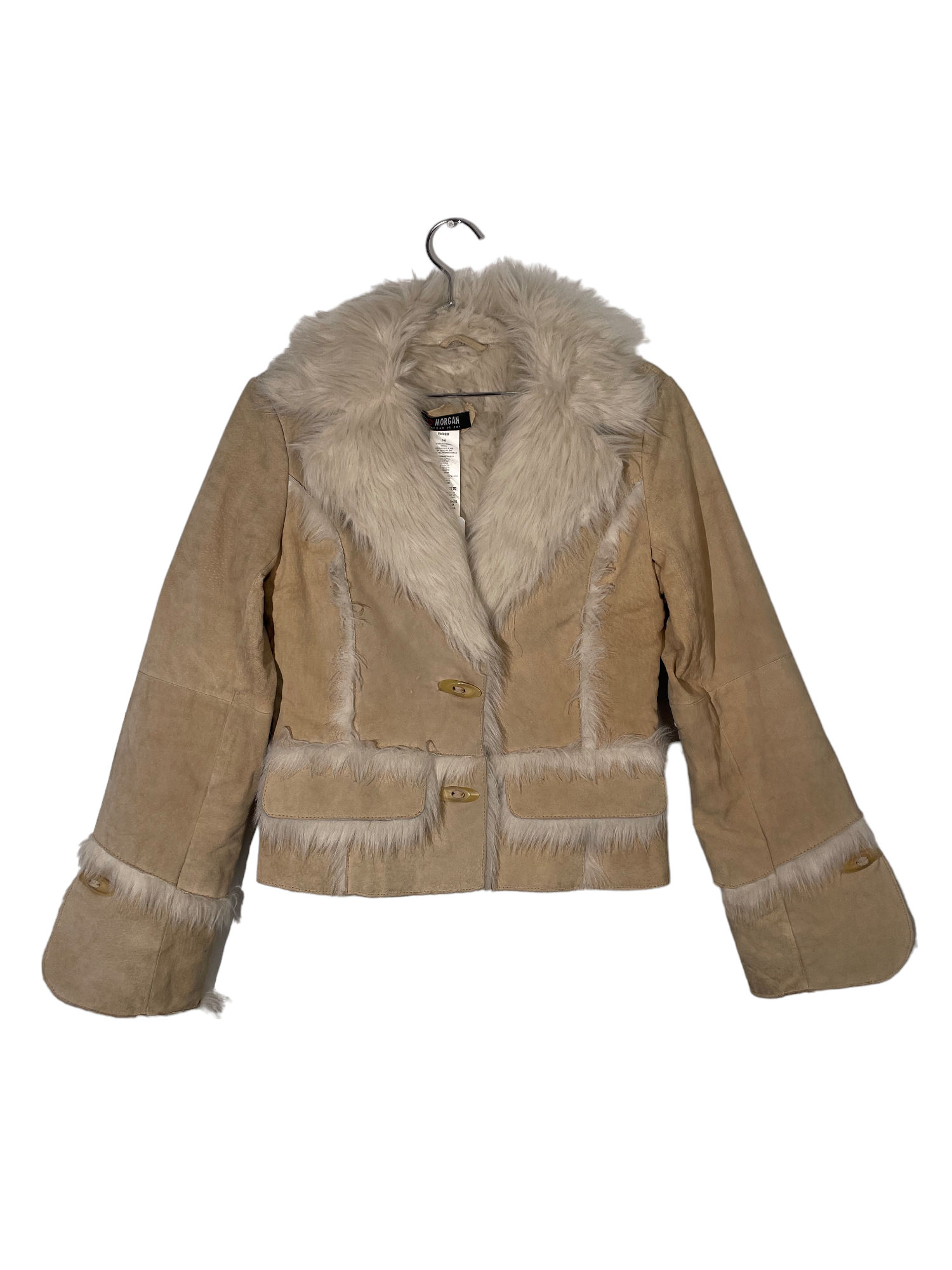90's Leather & Faux Fur Jacket