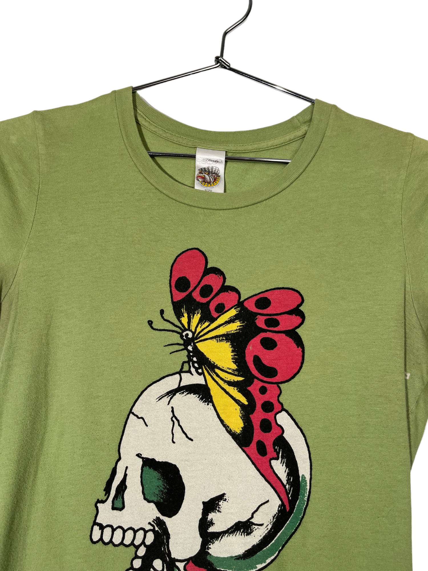Green Skull/Butterfly Ed Hardy T-shirt Dress