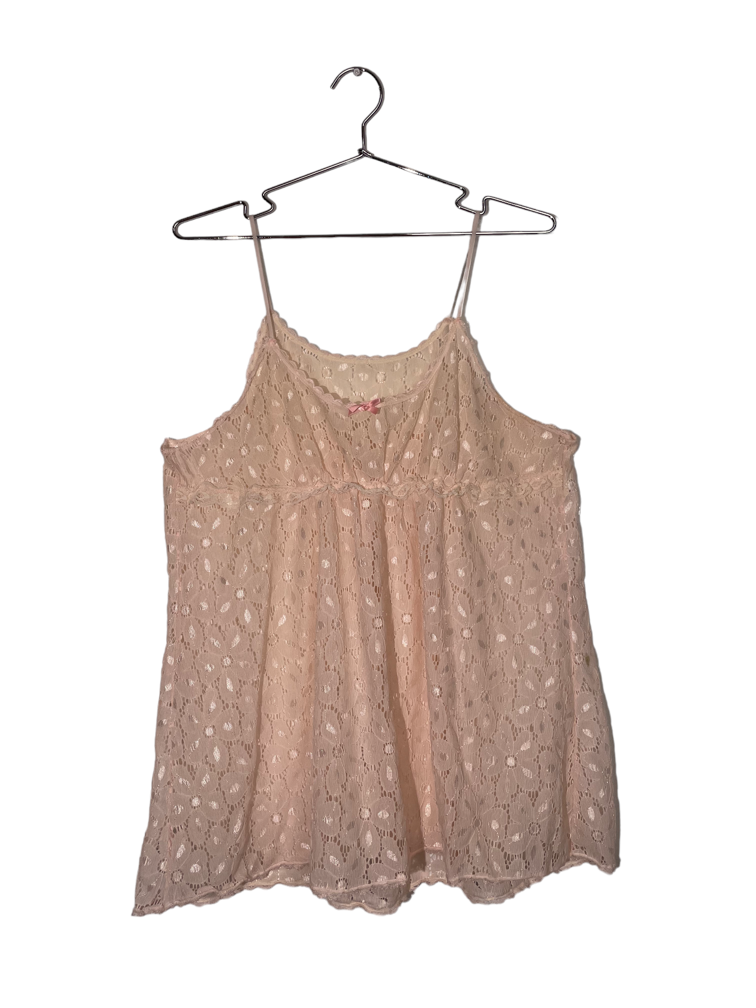 Baby Pink Floral Lace Top