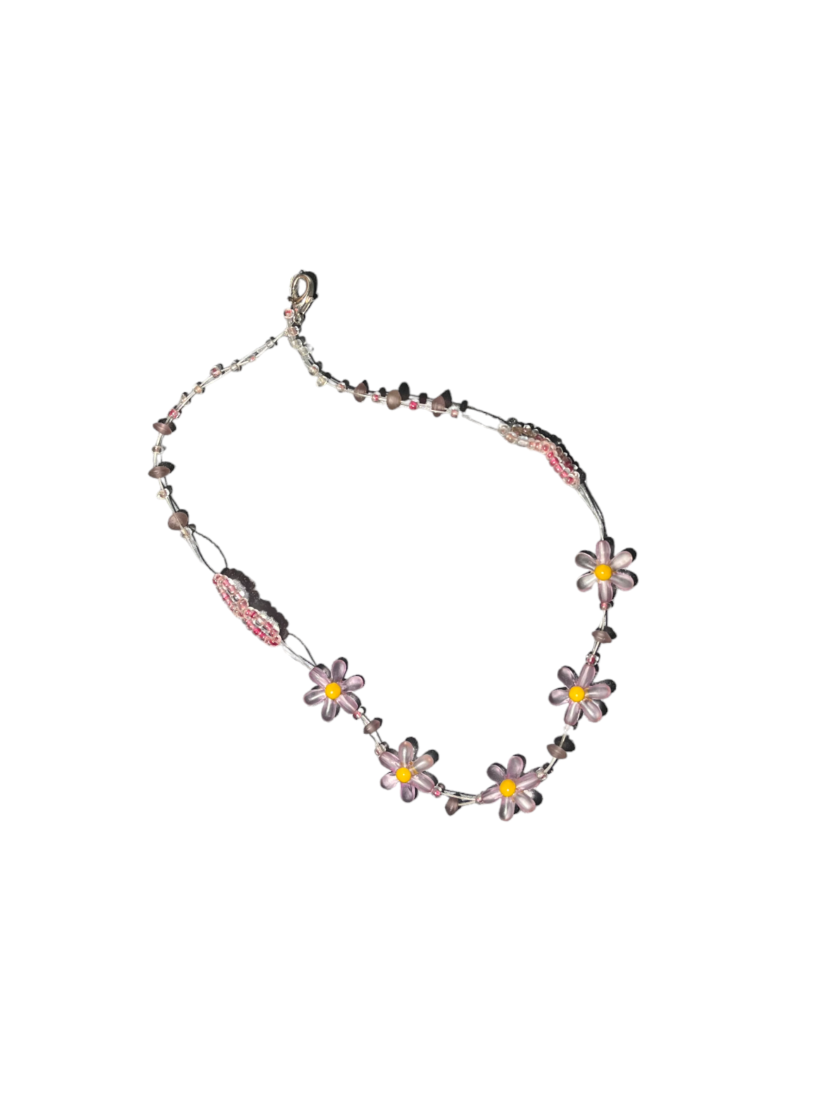 Pink Floral Necklace