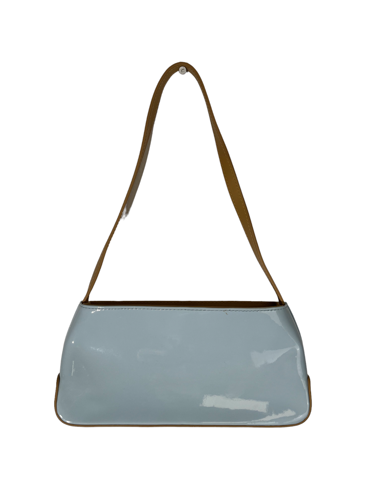 Blue & Tan Shoulder Purse