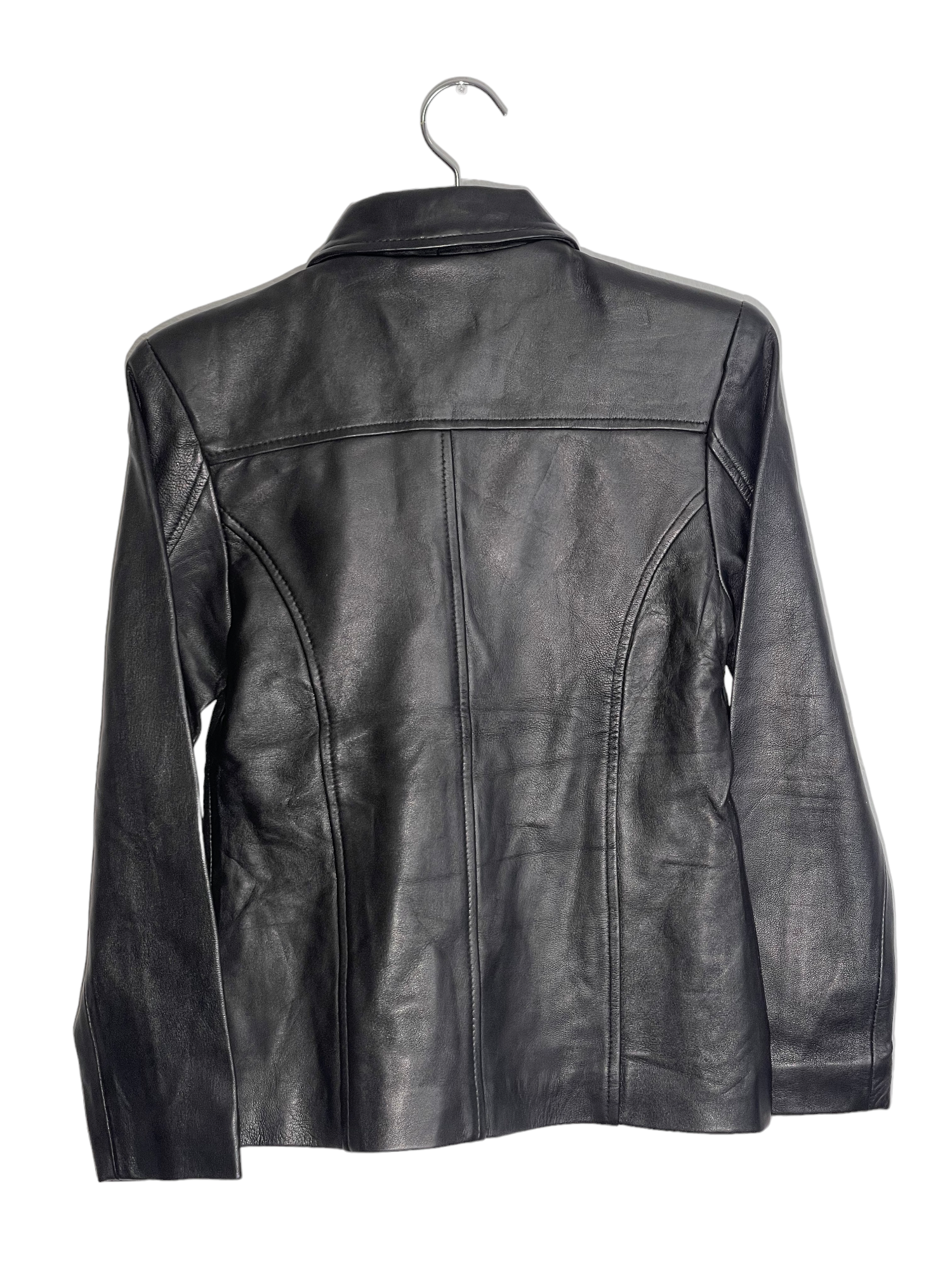 Black Slim Leather Jacket
