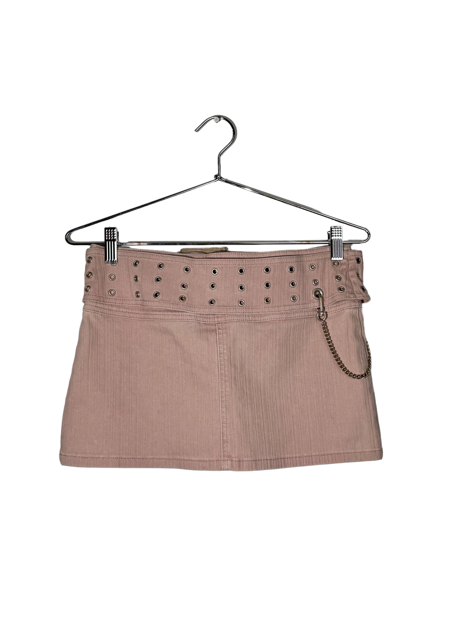 Light Pink Mini Skirt Built in Belt