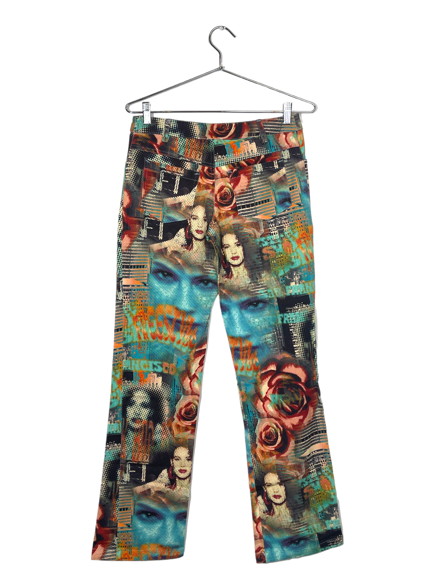 Joi Bi Graphic Pants With Rhinestones