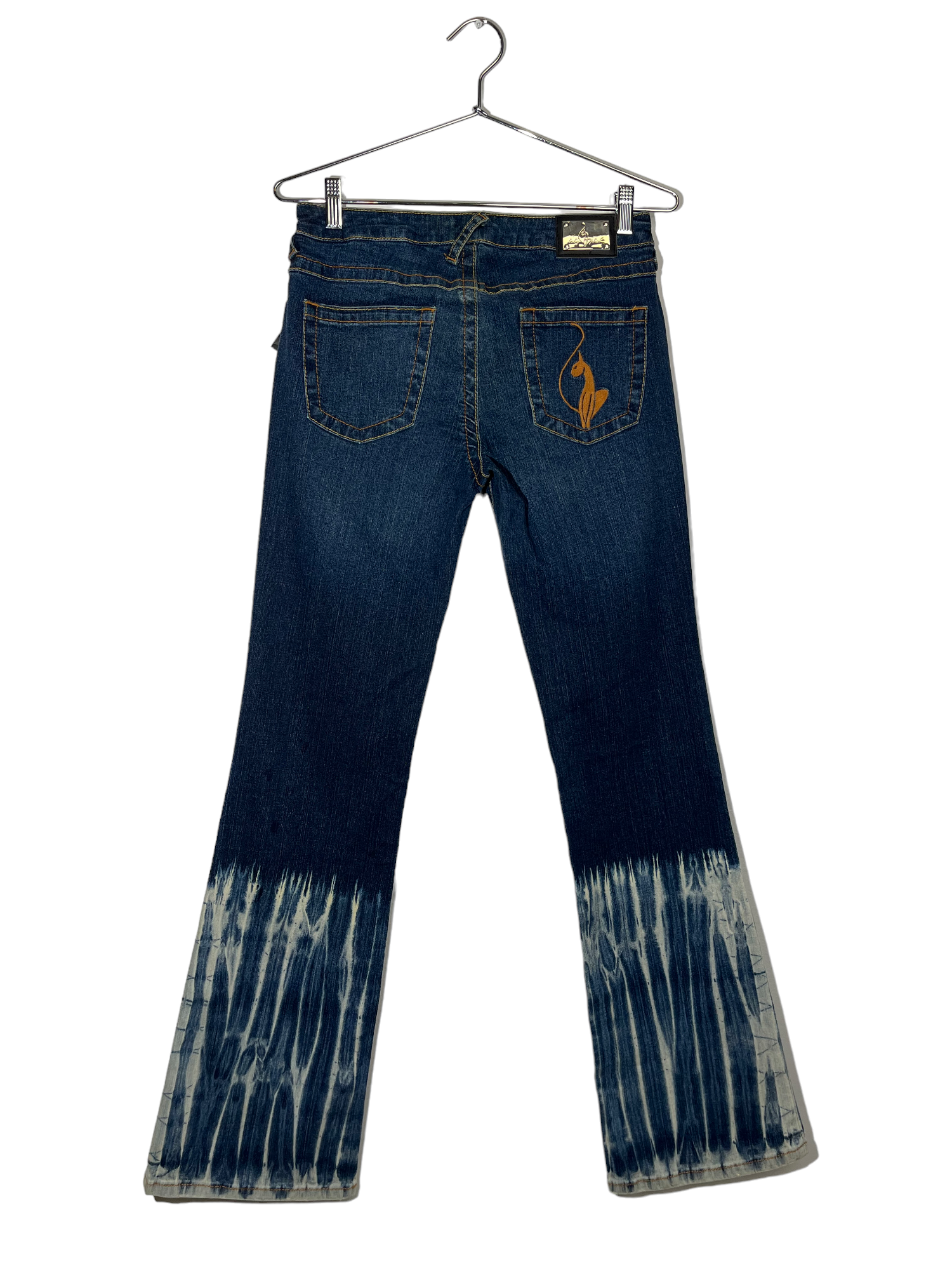 Dark Wash Baby Phat Jeans Tie Dye Detail