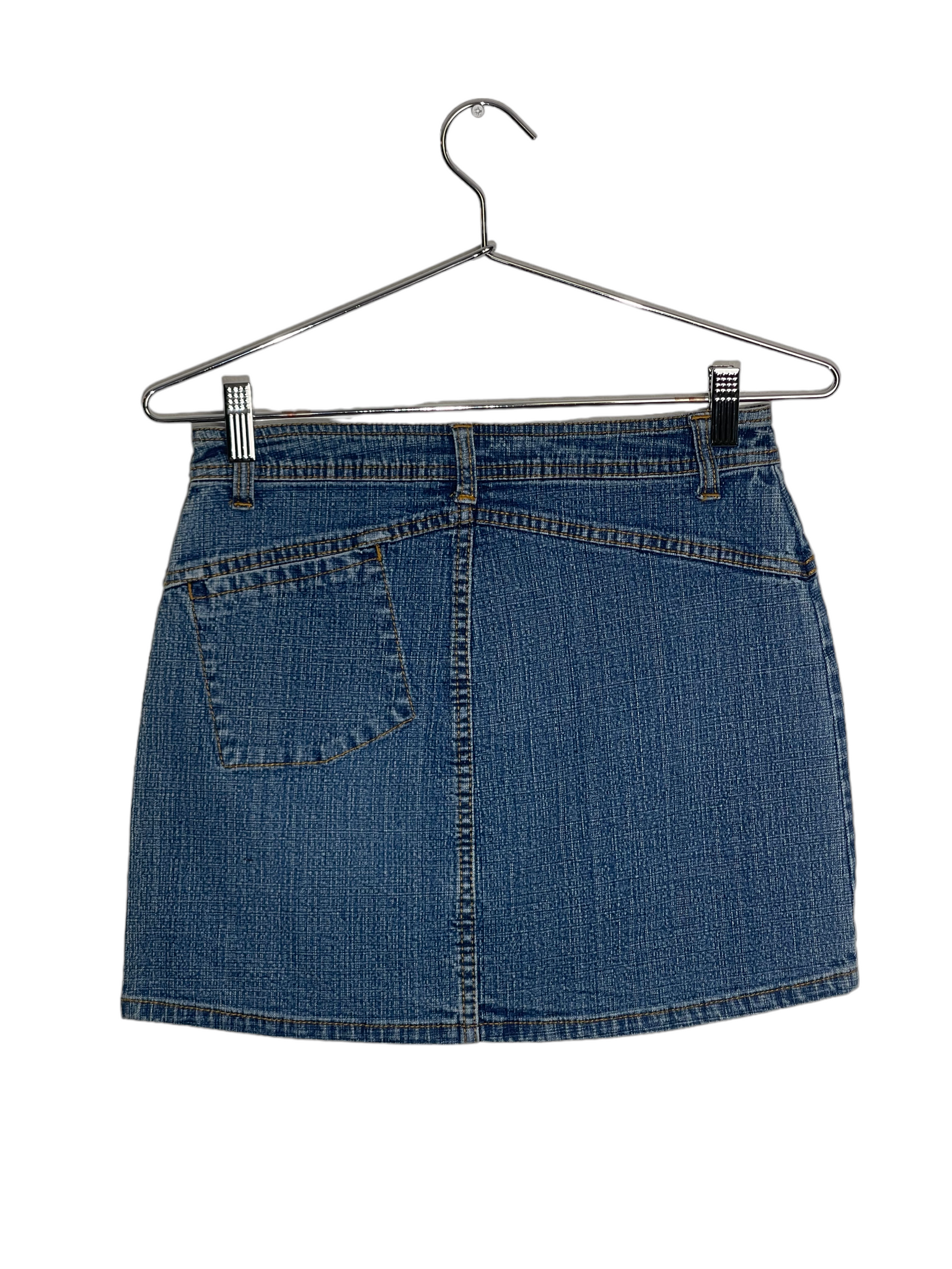 Denim One Pocket Mini Skirt