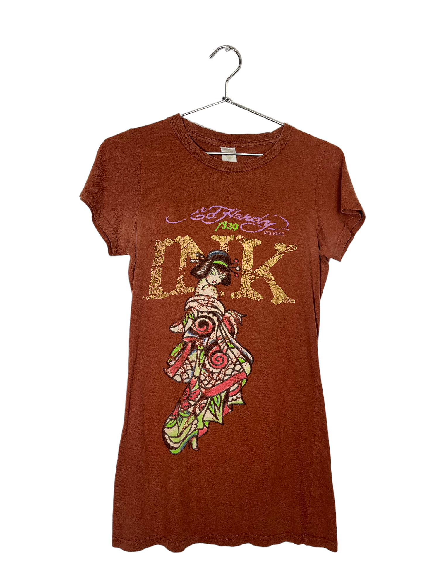 Oriental Brown Ed Hardy T-shirt Dress