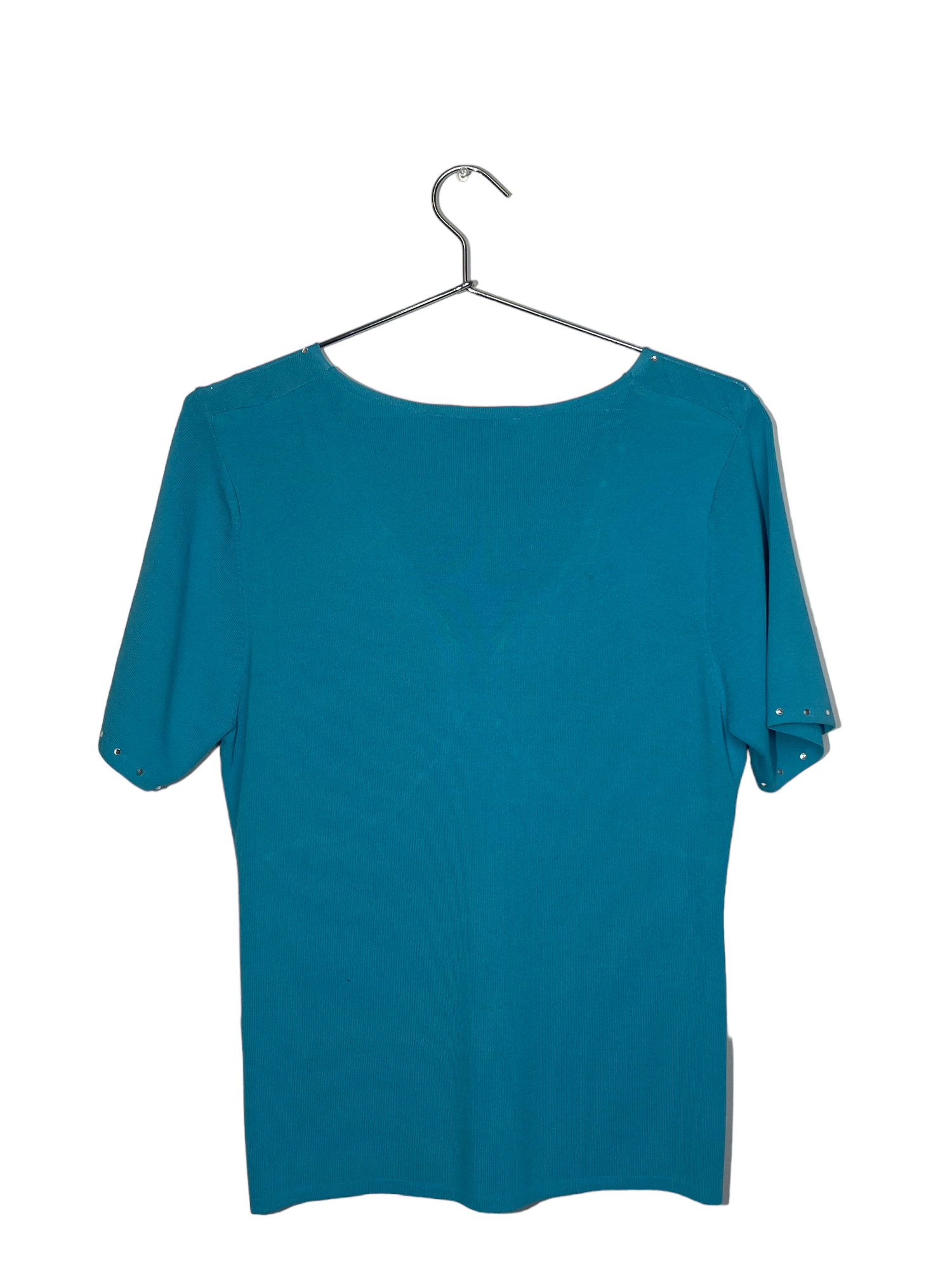 Blue Butterfly Accent Top