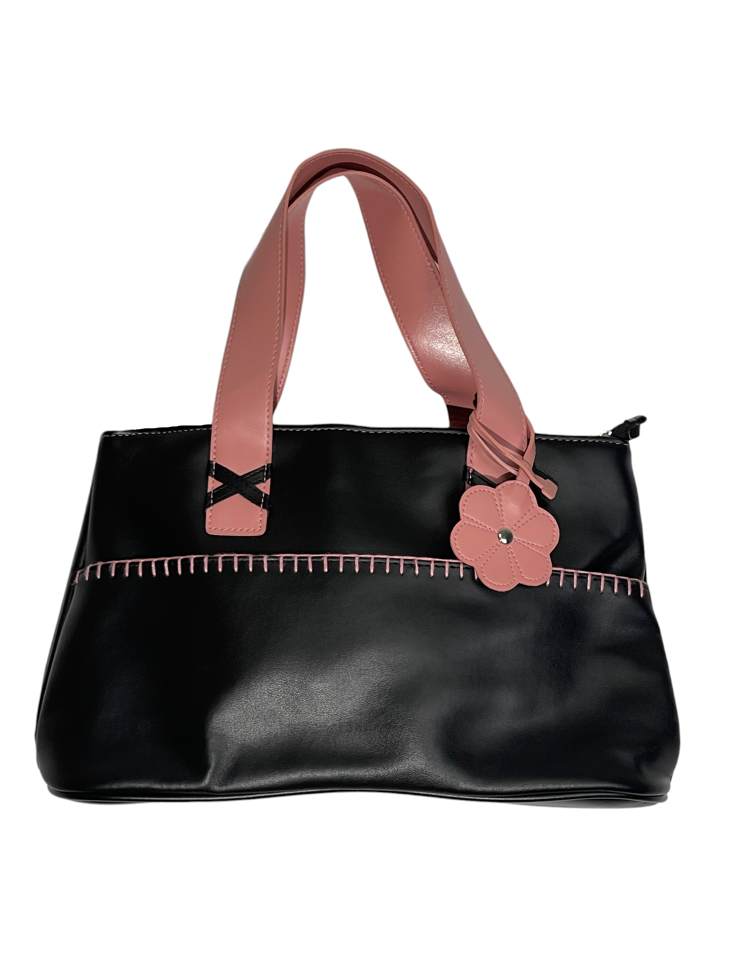 Black & Pink Leather Bag