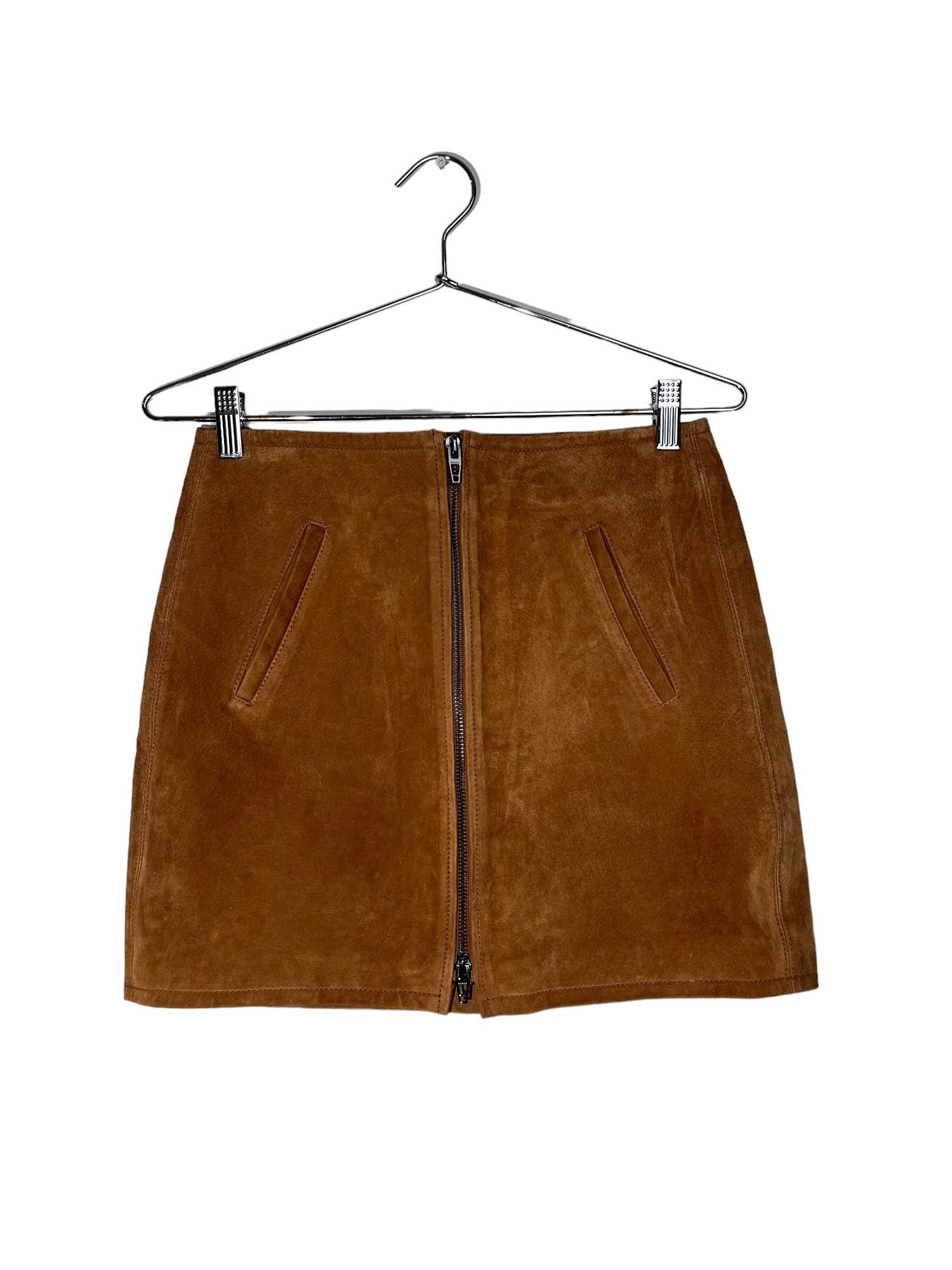 Blank Nyc Brown Leather Skirt