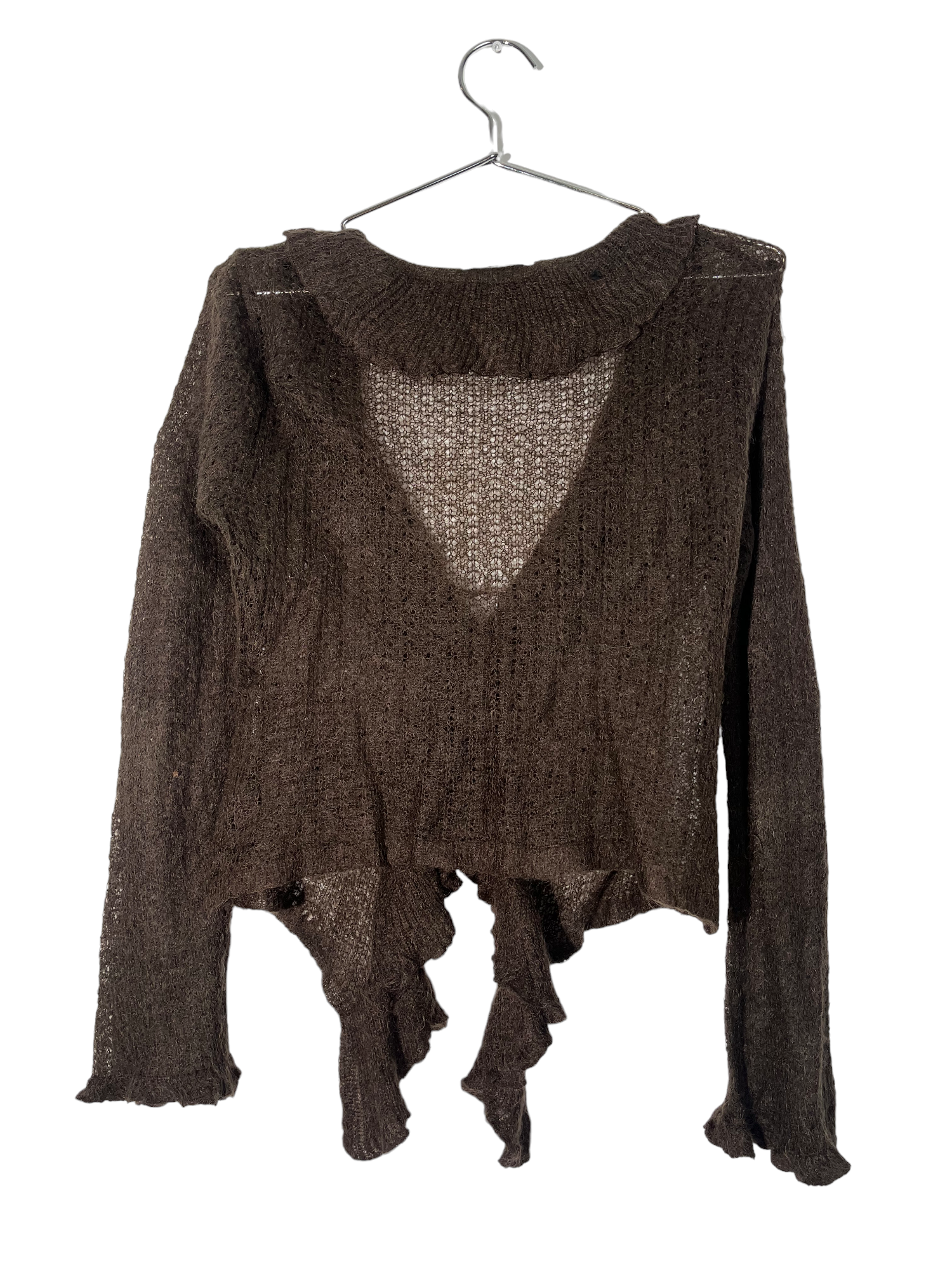 Crochet Brown Long Sleeve