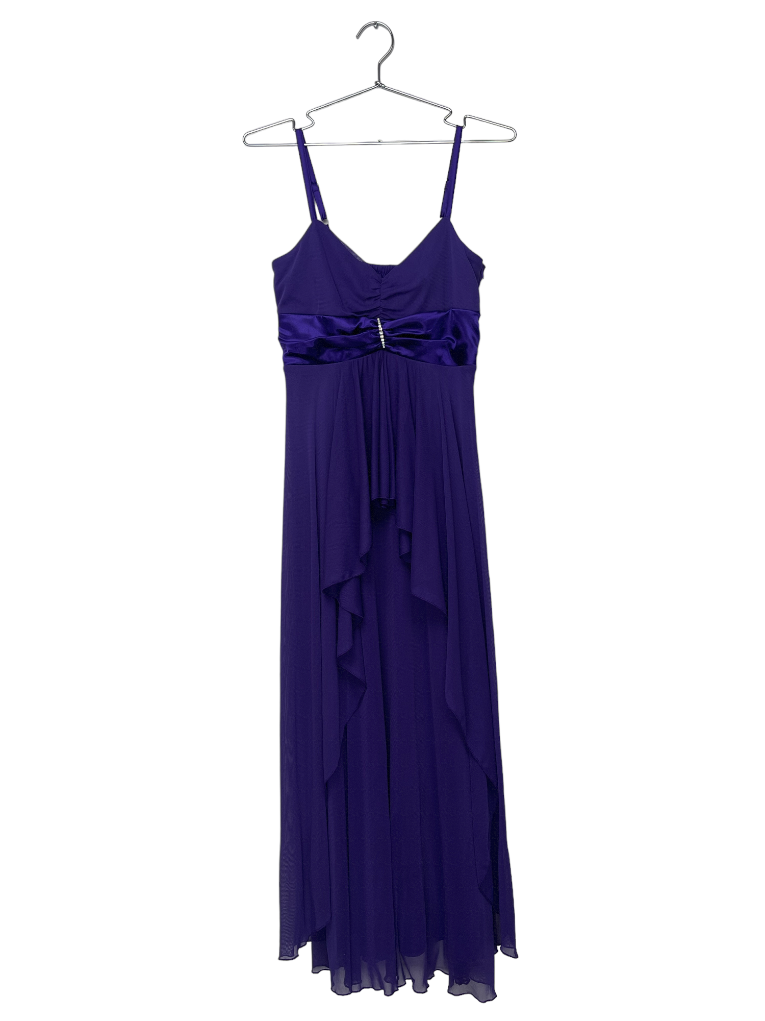 Purple Maxi Asymmetrical Dress