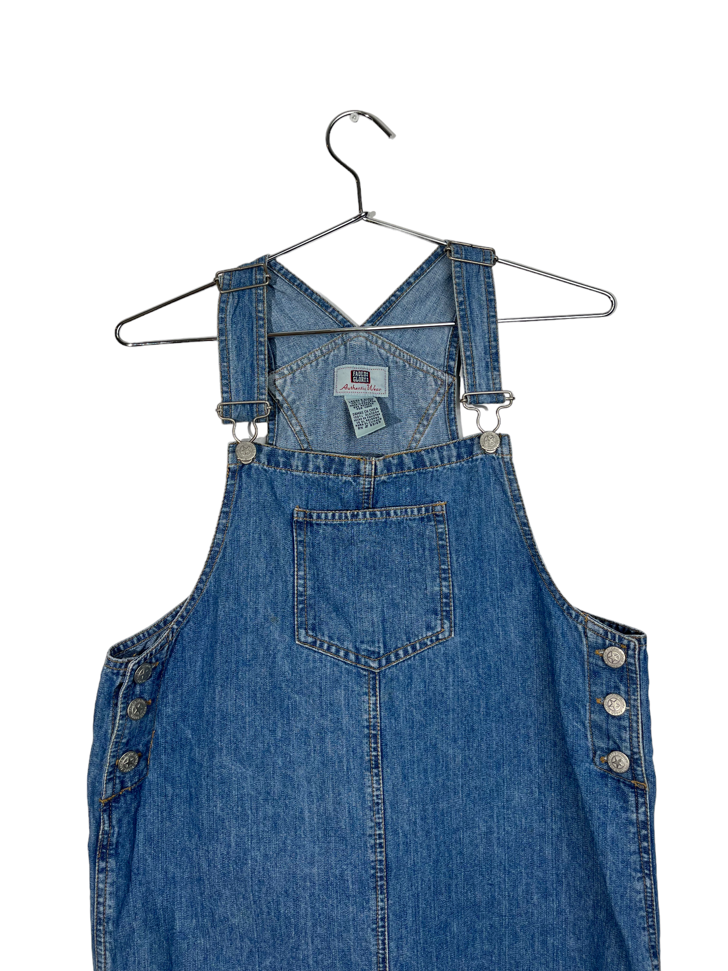 Blue Denim Overalls Dress