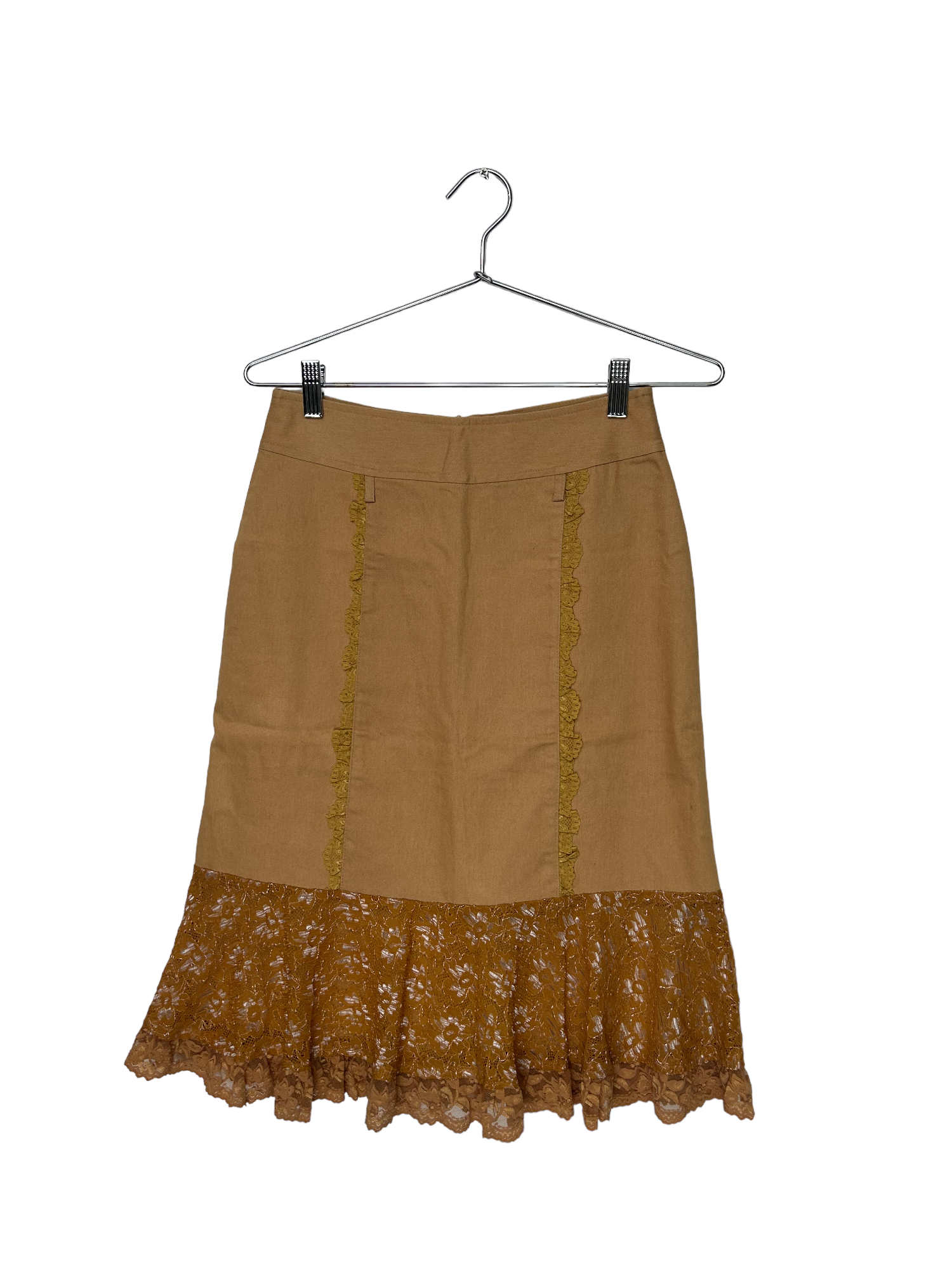 Light Brown Midi Skirt