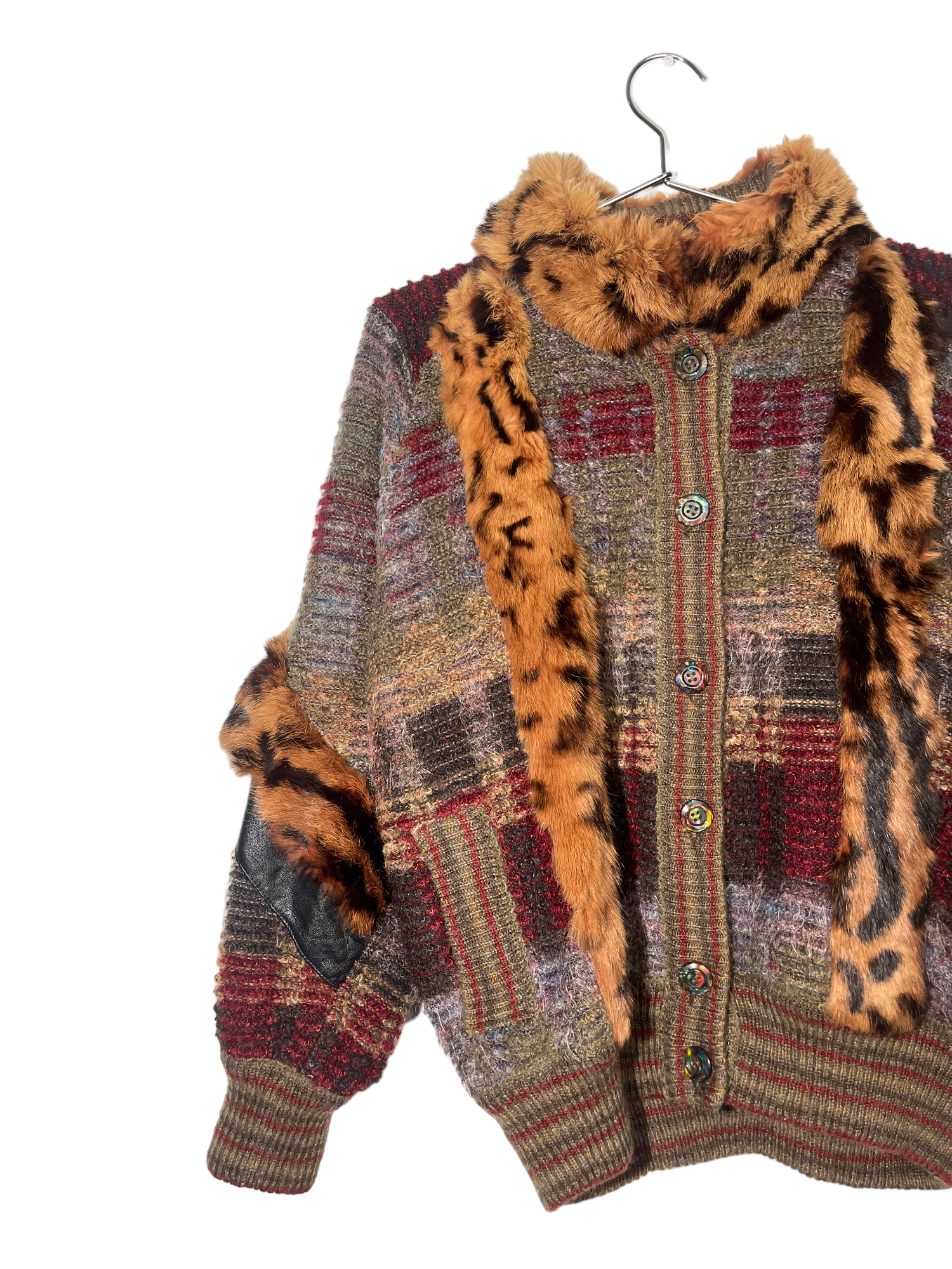 Vintage Mink Brown Patchwork Quilts Jacket