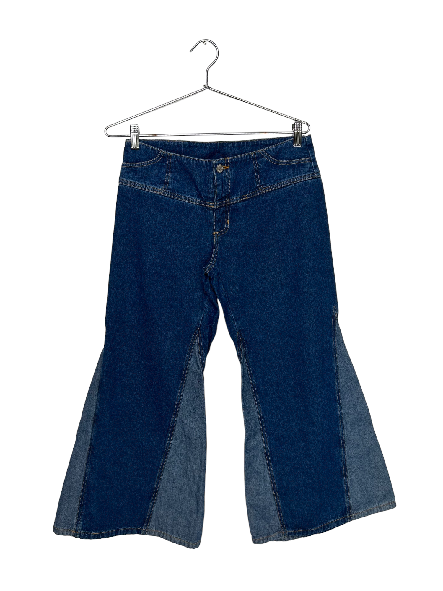 Vintage Denim 2 Toned Culotte Pants