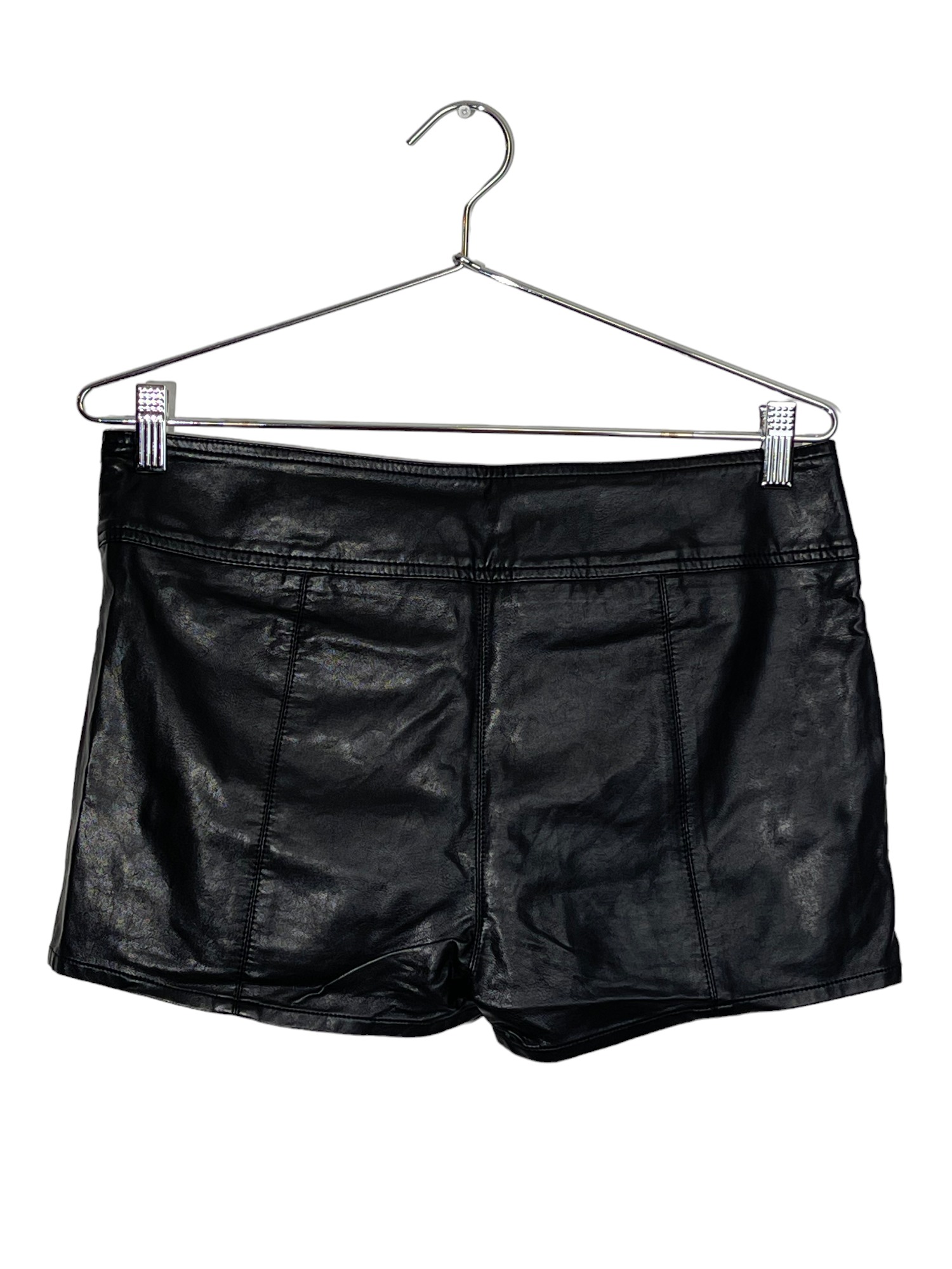 Black Leather Shorts