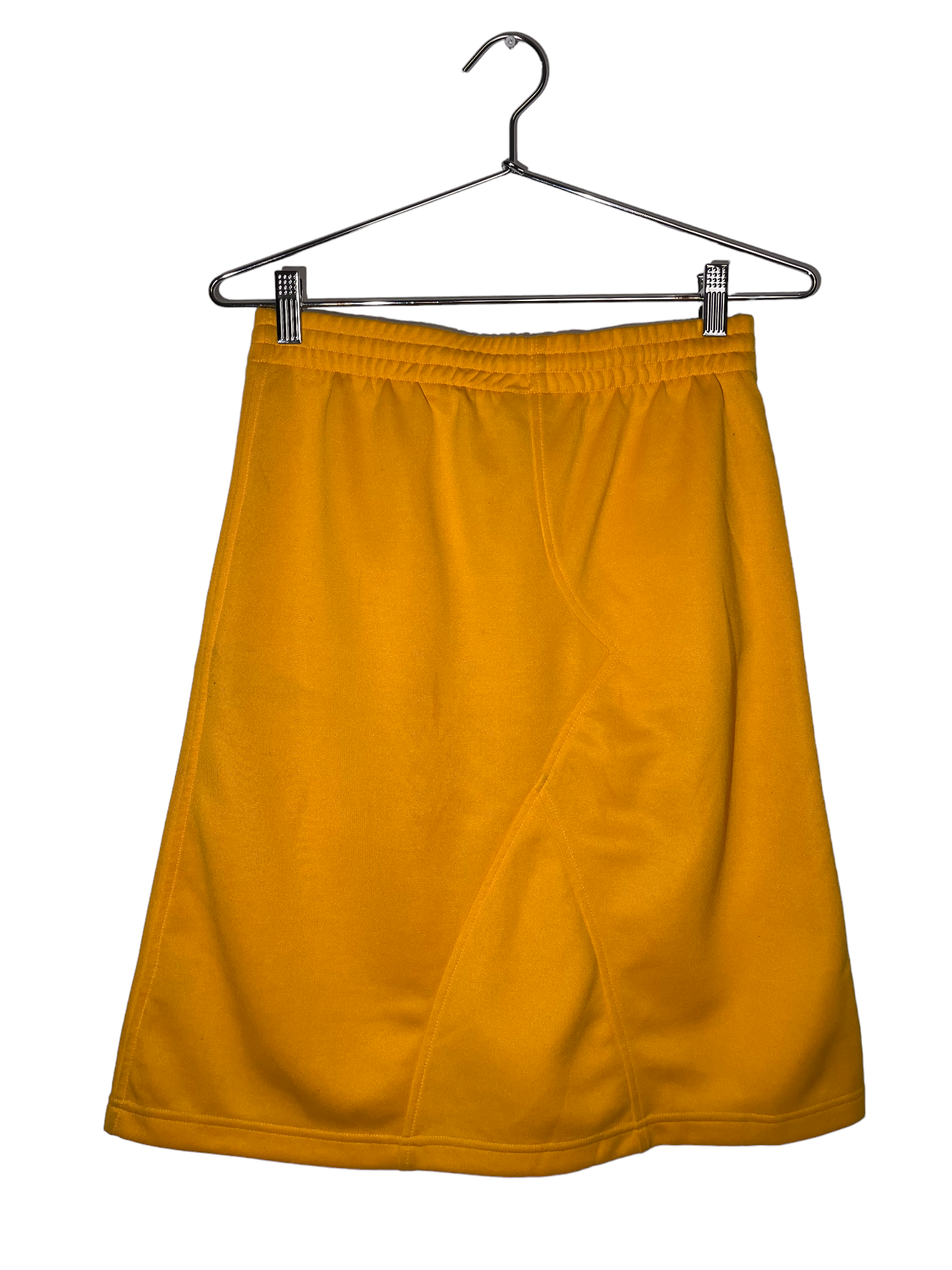 Yellow Drawstring Track Midi Skirt