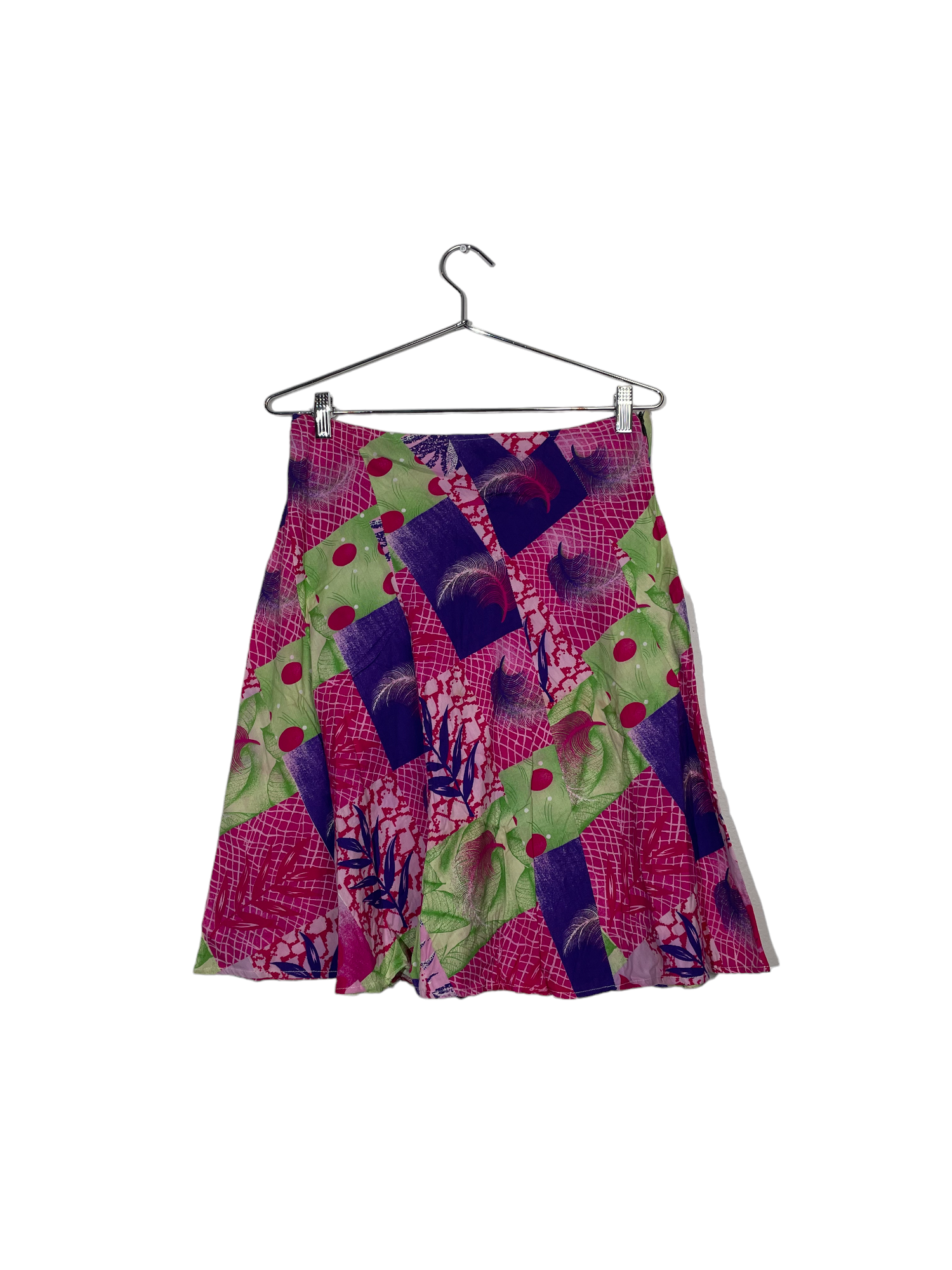 Boho Y2K Mixed Pattern Skirt